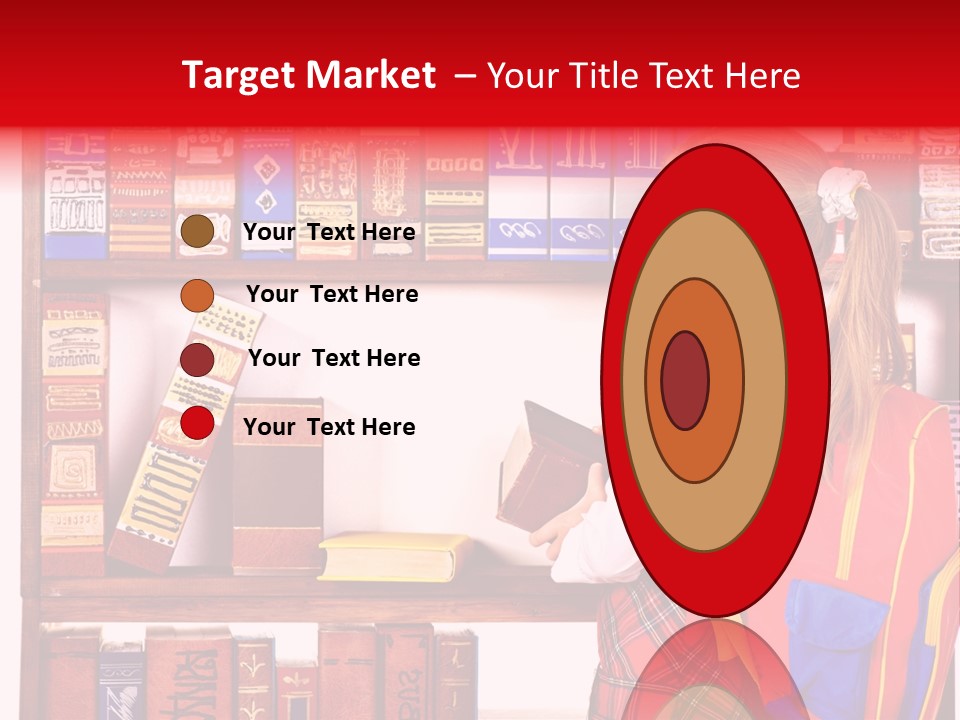 Stack Schoolchild Library PowerPoint Template