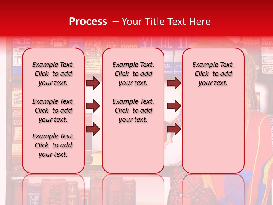 Stack Schoolchild Library PowerPoint Template