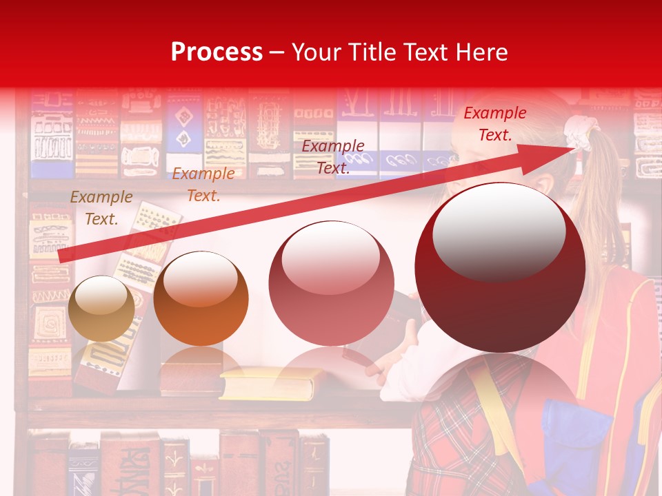Stack Schoolchild Library PowerPoint Template