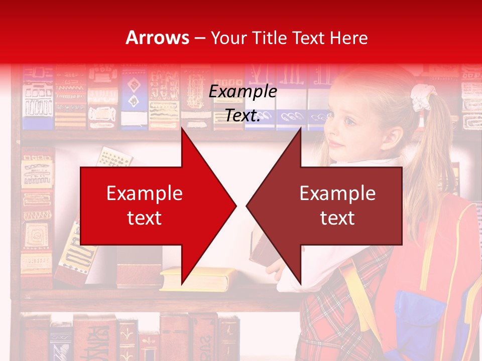 Stack Schoolchild Library PowerPoint Template