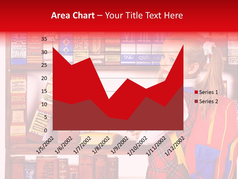 Stack Schoolchild Library PowerPoint Template