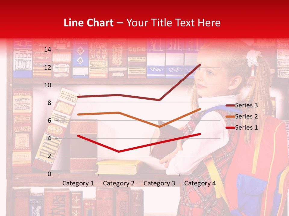 Stack Schoolchild Library PowerPoint Template