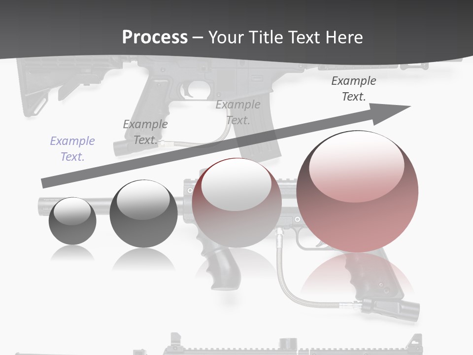 White Hopper Gun PowerPoint Template