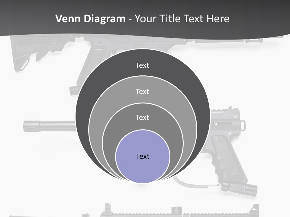 White Hopper Gun PowerPoint Template