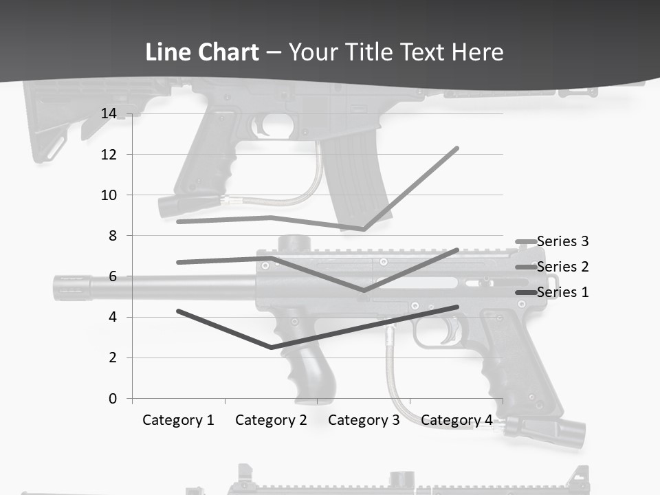 White Hopper Gun PowerPoint Template