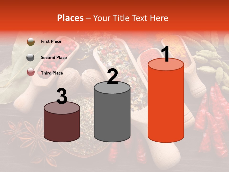 Turmeric Assortment Seasoning PowerPoint Template