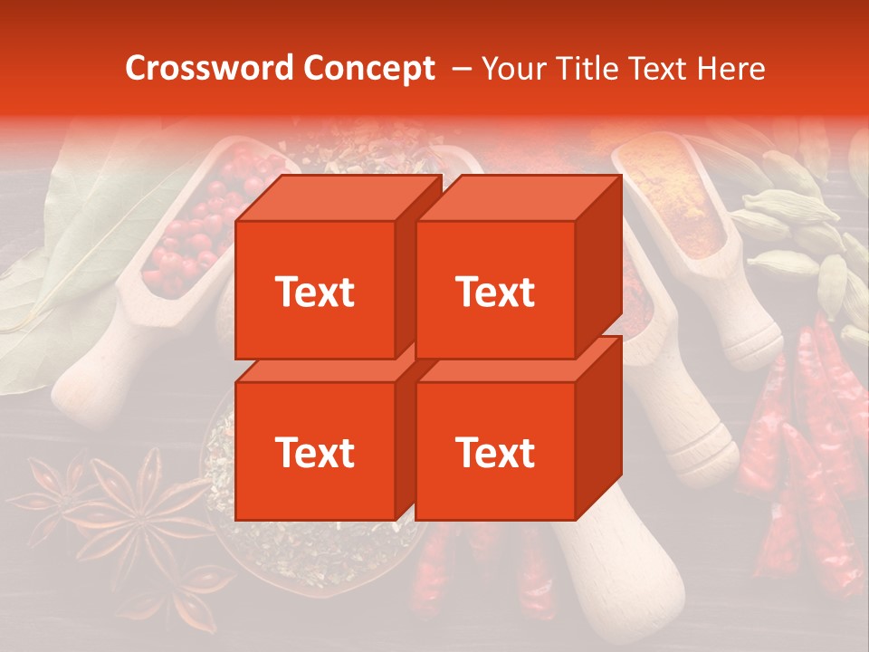 Turmeric Assortment Seasoning PowerPoint Template