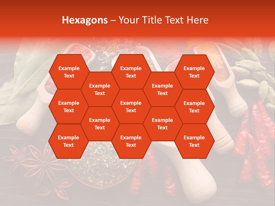 Turmeric Assortment Seasoning PowerPoint Template