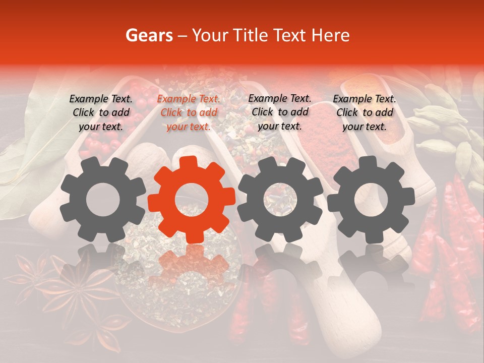 Turmeric Assortment Seasoning PowerPoint Template