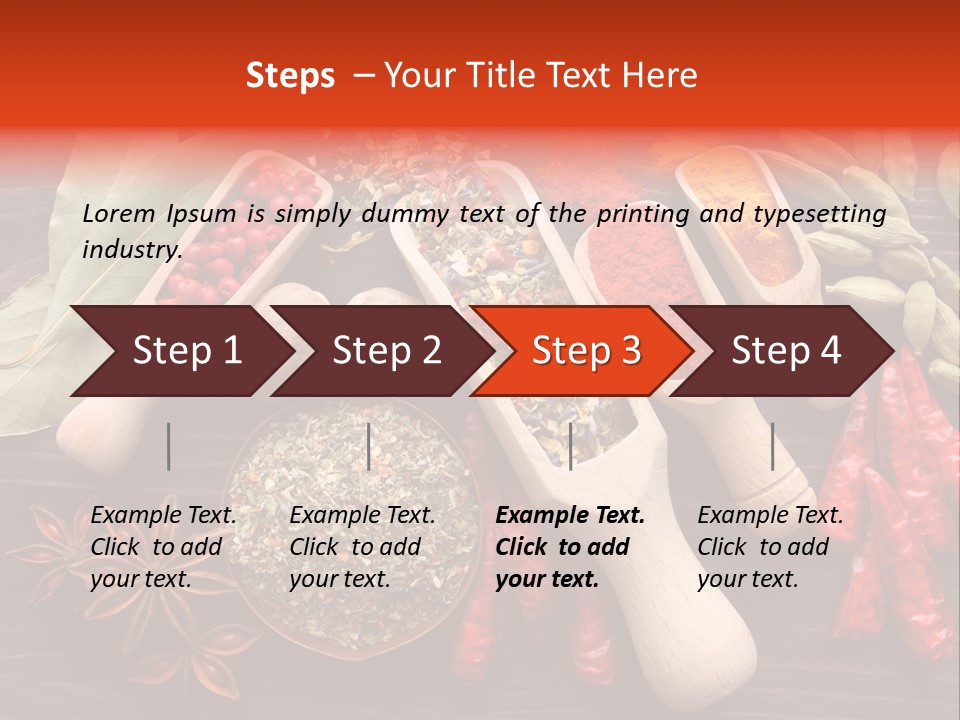 Turmeric Assortment Seasoning PowerPoint Template