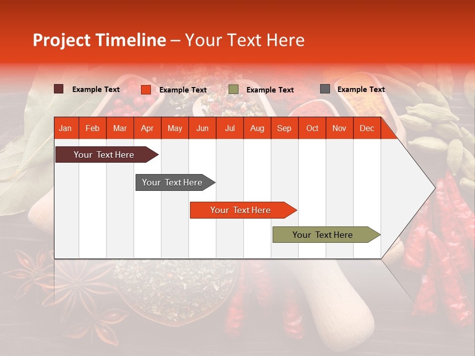 Turmeric Assortment Seasoning PowerPoint Template