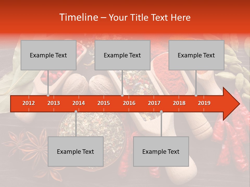 Turmeric Assortment Seasoning PowerPoint Template
