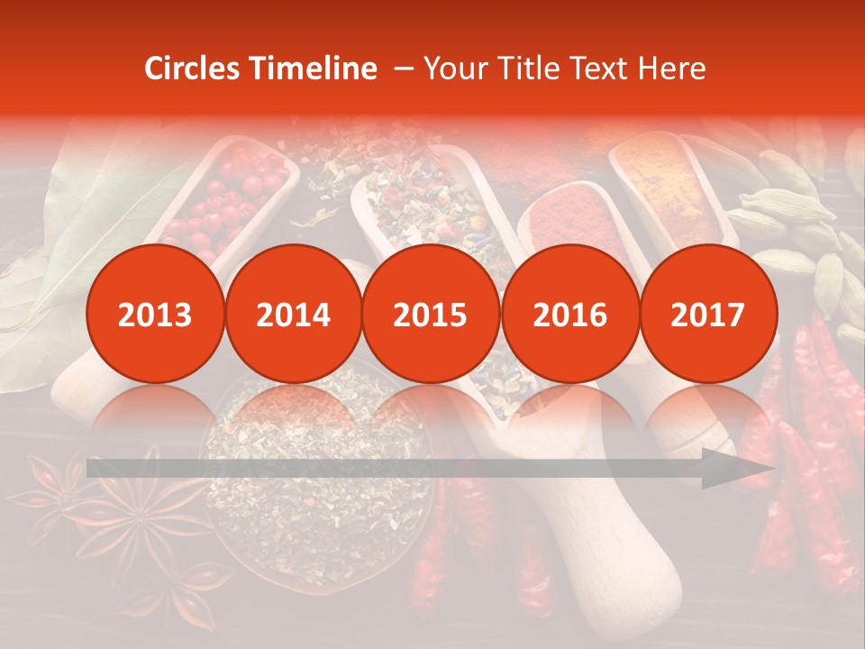 Turmeric Assortment Seasoning PowerPoint Template