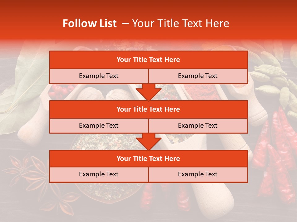 Turmeric Assortment Seasoning PowerPoint Template