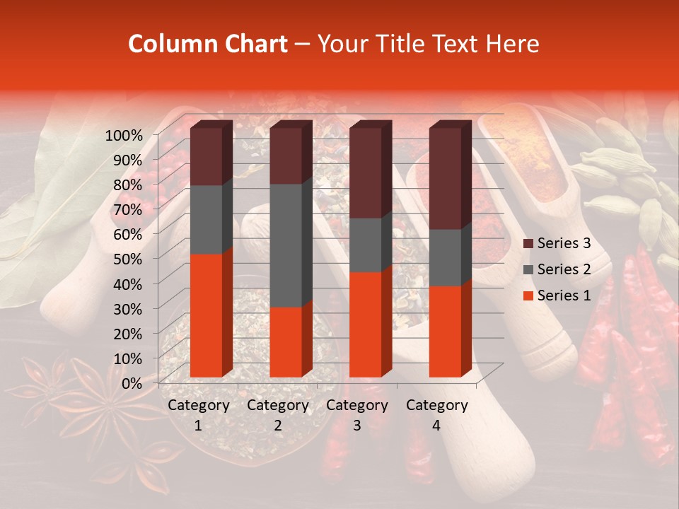 Turmeric Assortment Seasoning PowerPoint Template