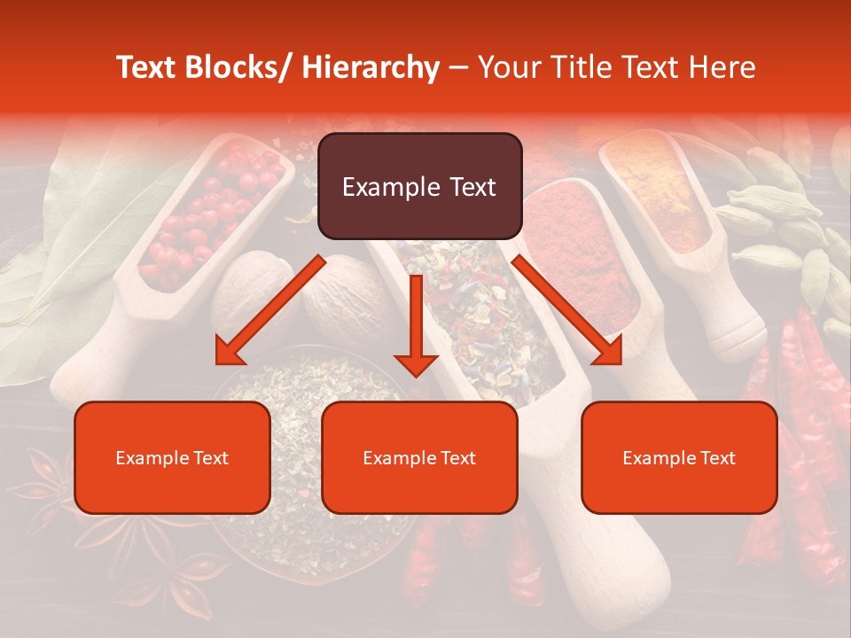 Turmeric Assortment Seasoning PowerPoint Template