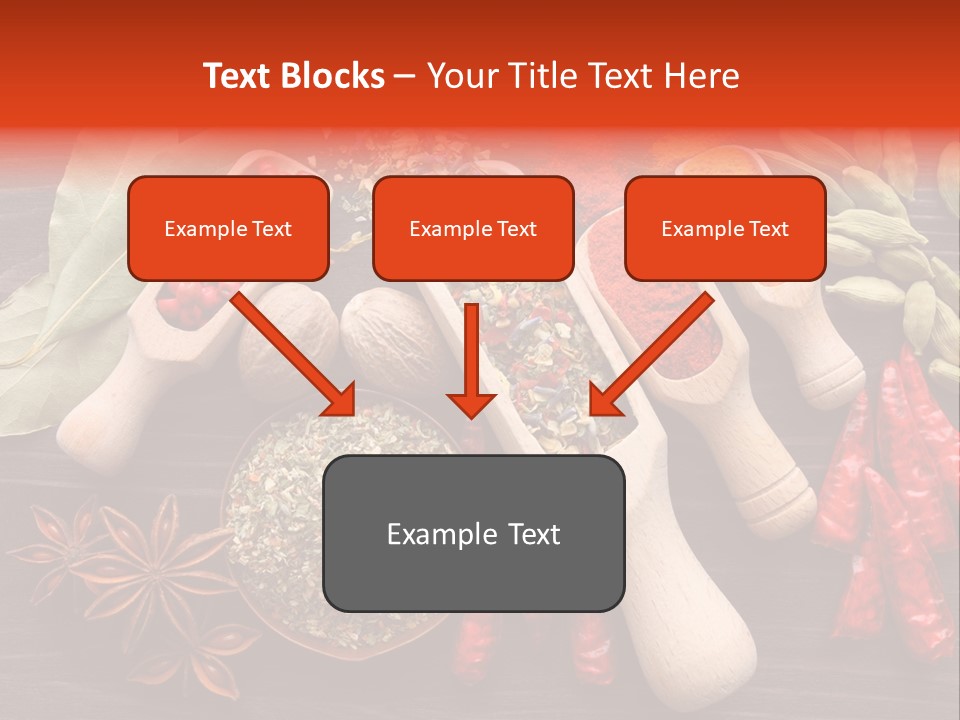 Turmeric Assortment Seasoning PowerPoint Template