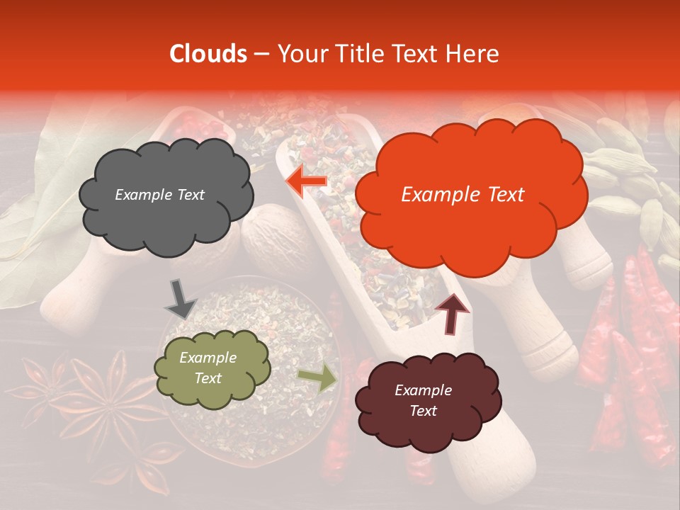 Turmeric Assortment Seasoning PowerPoint Template