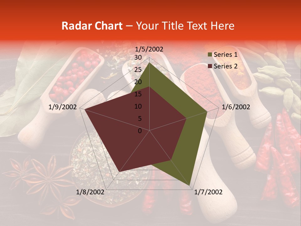 Turmeric Assortment Seasoning PowerPoint Template