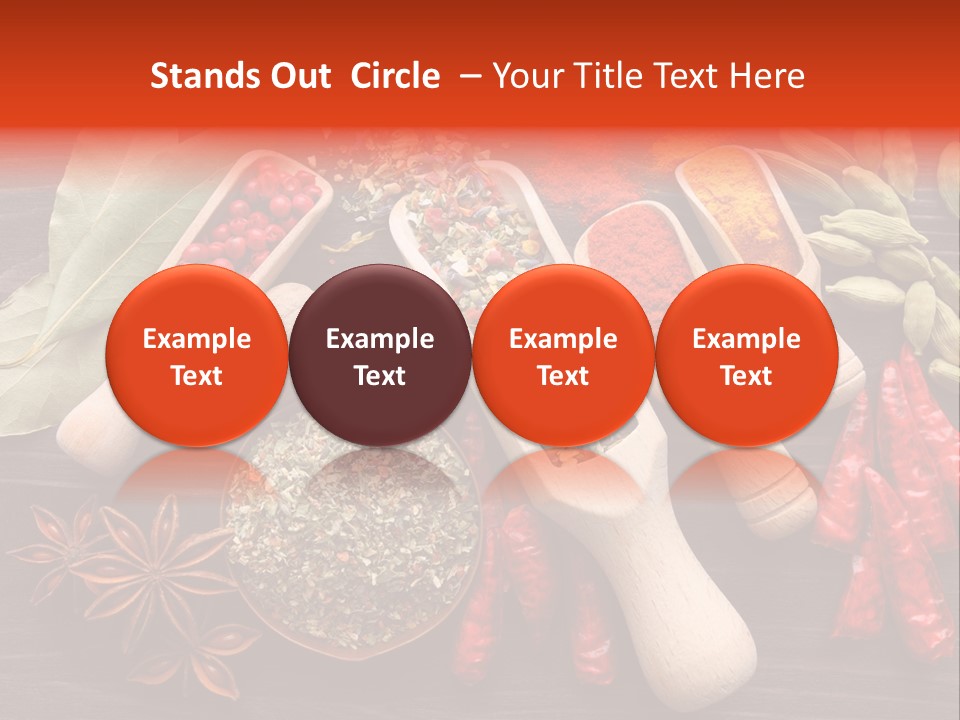 Turmeric Assortment Seasoning PowerPoint Template