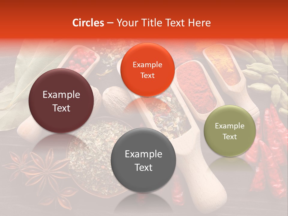 Turmeric Assortment Seasoning PowerPoint Template