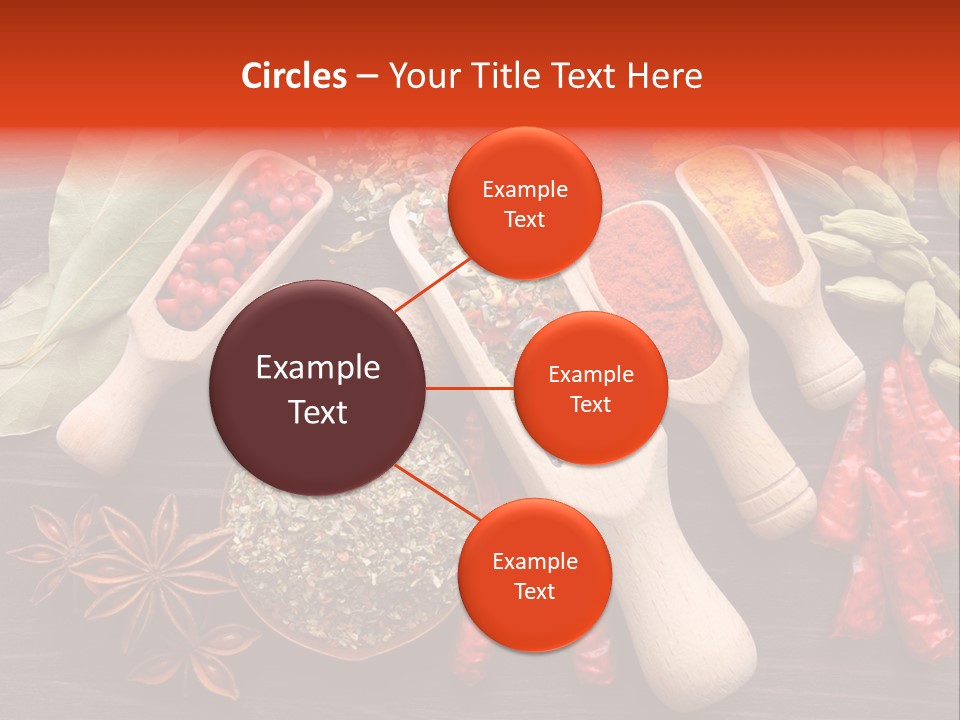 Turmeric Assortment Seasoning PowerPoint Template