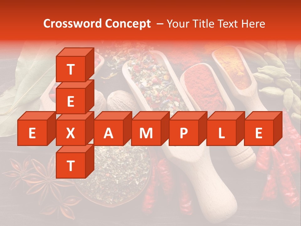 Turmeric Assortment Seasoning PowerPoint Template