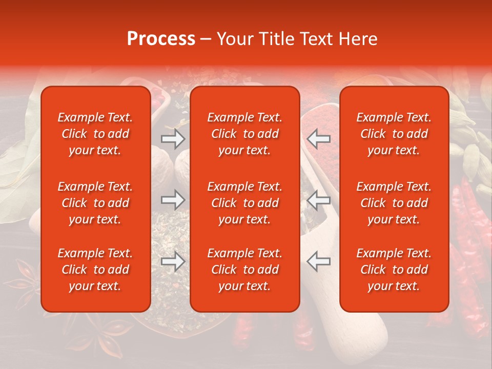 Turmeric Assortment Seasoning PowerPoint Template