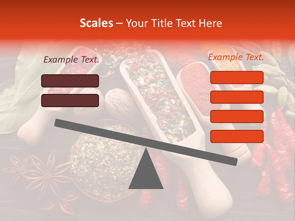 Turmeric Assortment Seasoning PowerPoint Template