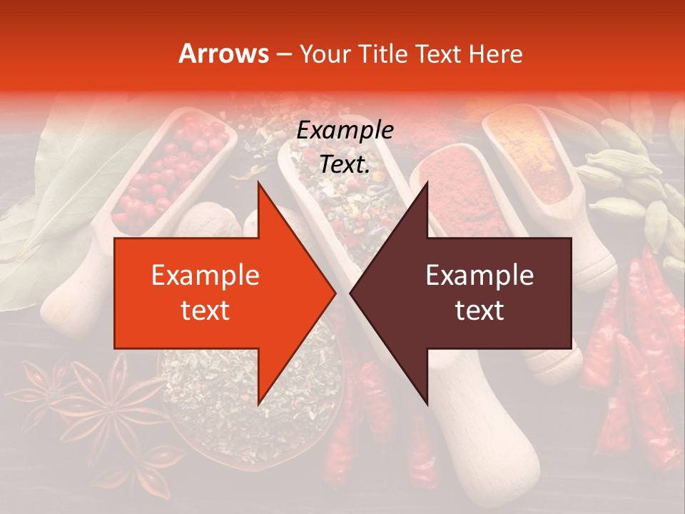 Turmeric Assortment Seasoning PowerPoint Template