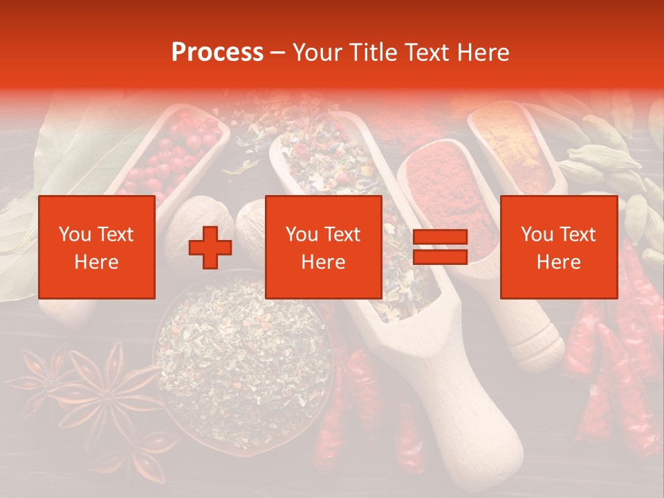 Turmeric Assortment Seasoning PowerPoint Template