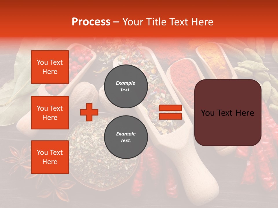 Turmeric Assortment Seasoning PowerPoint Template