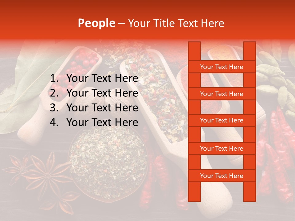 Turmeric Assortment Seasoning PowerPoint Template