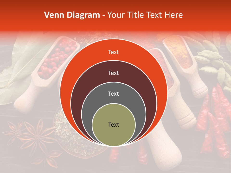 Turmeric Assortment Seasoning PowerPoint Template