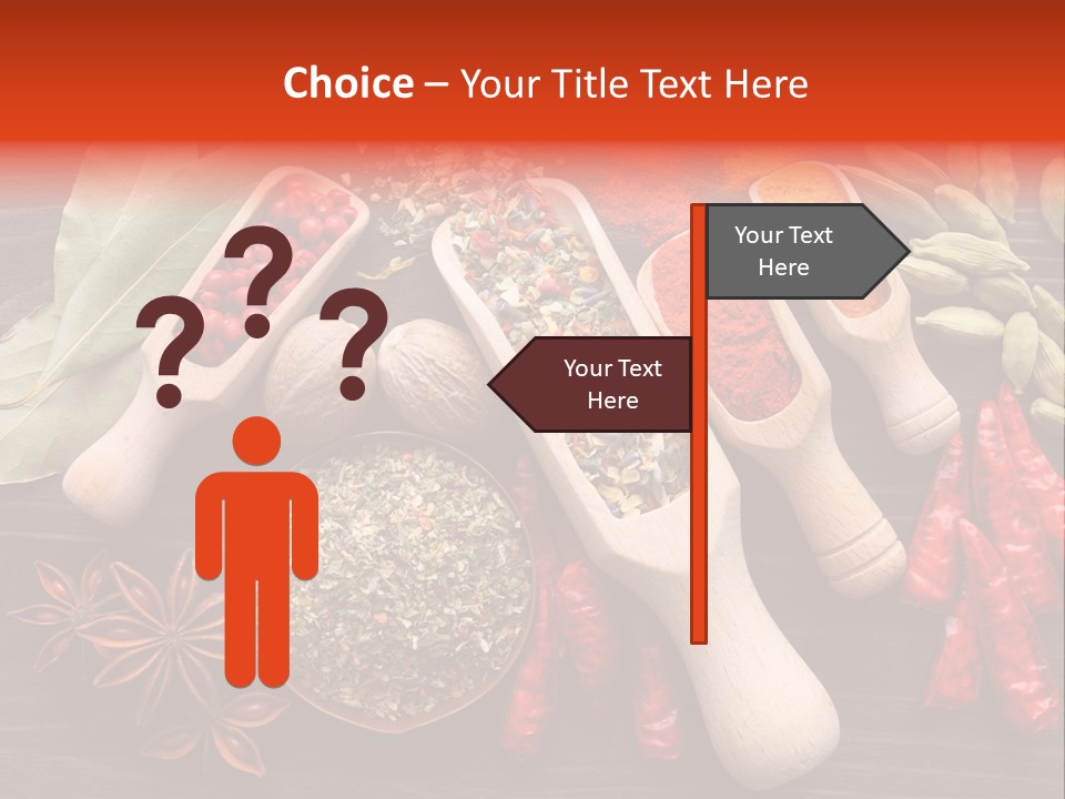Turmeric Assortment Seasoning PowerPoint Template