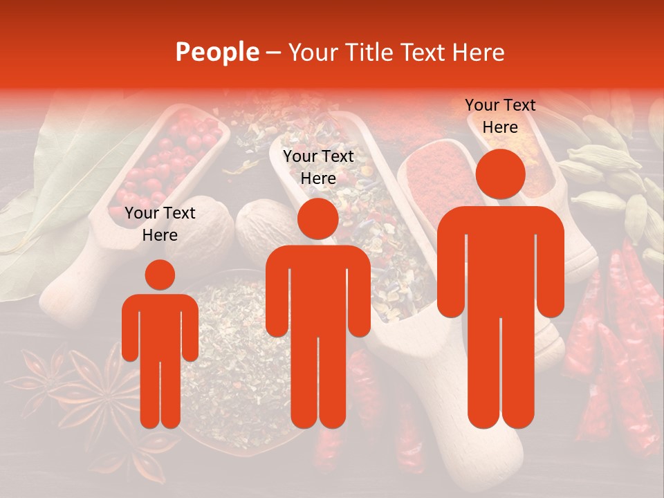 Turmeric Assortment Seasoning PowerPoint Template