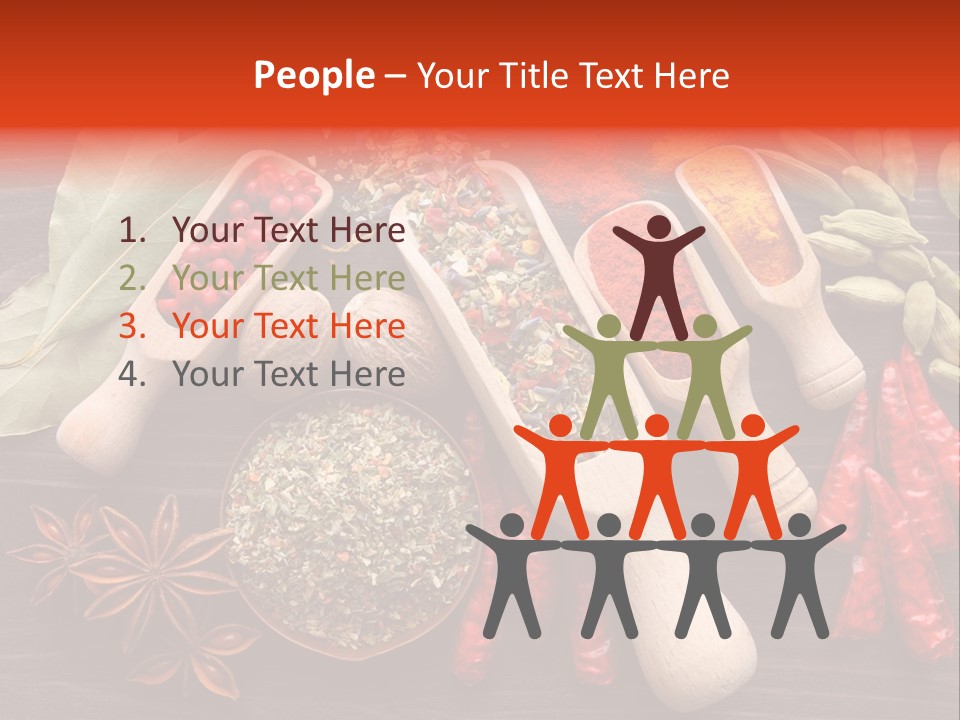 Turmeric Assortment Seasoning PowerPoint Template