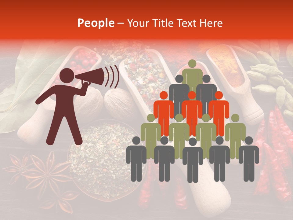 Turmeric Assortment Seasoning PowerPoint Template