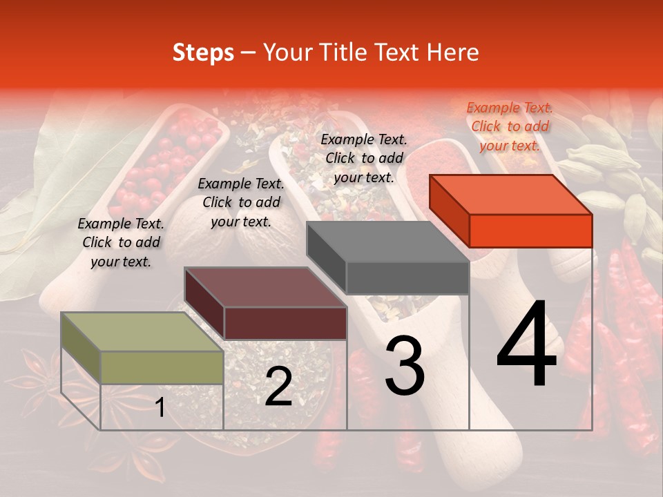 Turmeric Assortment Seasoning PowerPoint Template