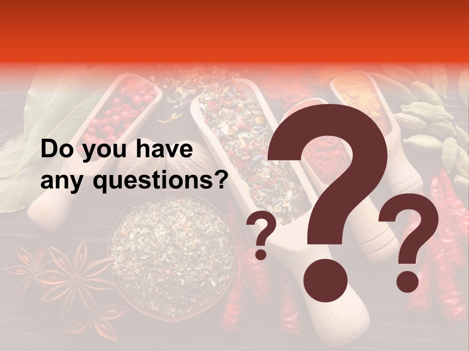 Turmeric Assortment Seasoning PowerPoint Template