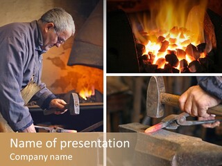 Flame Workwear People PowerPoint Template