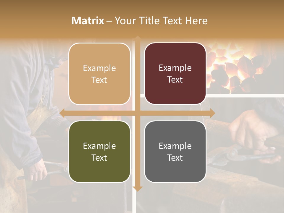 Flame Workwear People PowerPoint Template