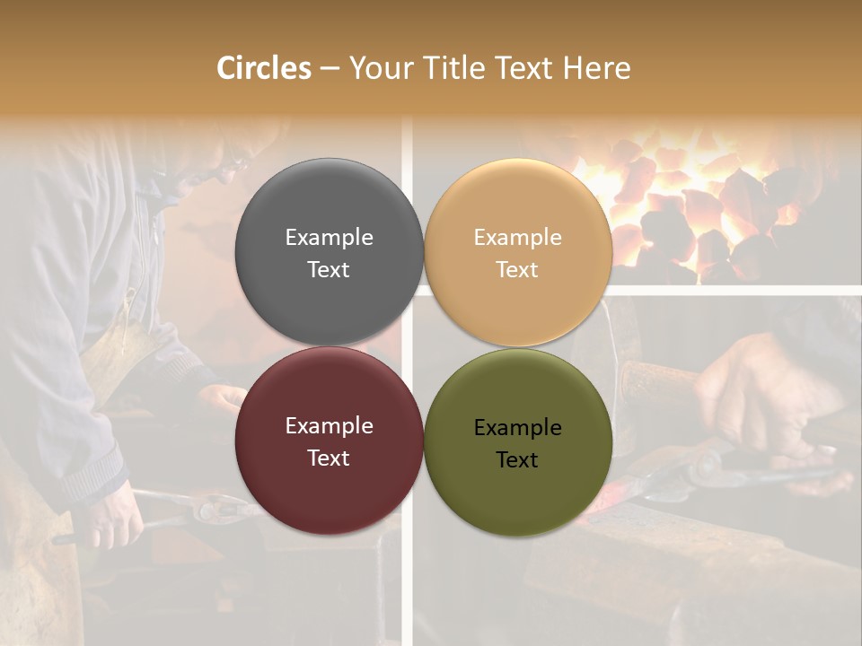 Flame Workwear People PowerPoint Template