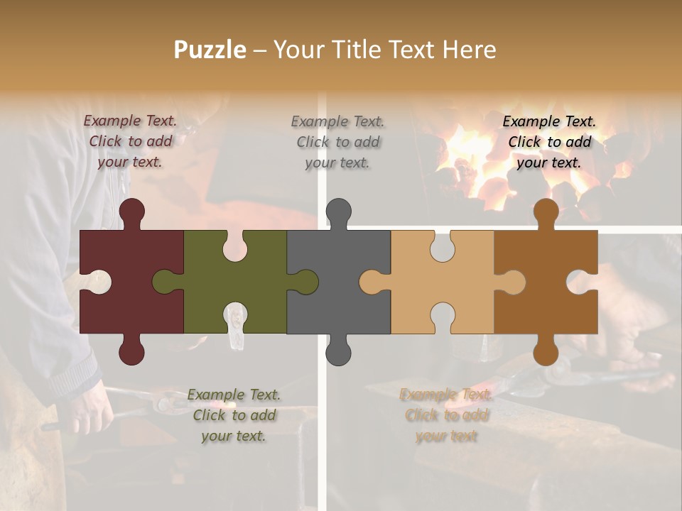 Flame Workwear People PowerPoint Template