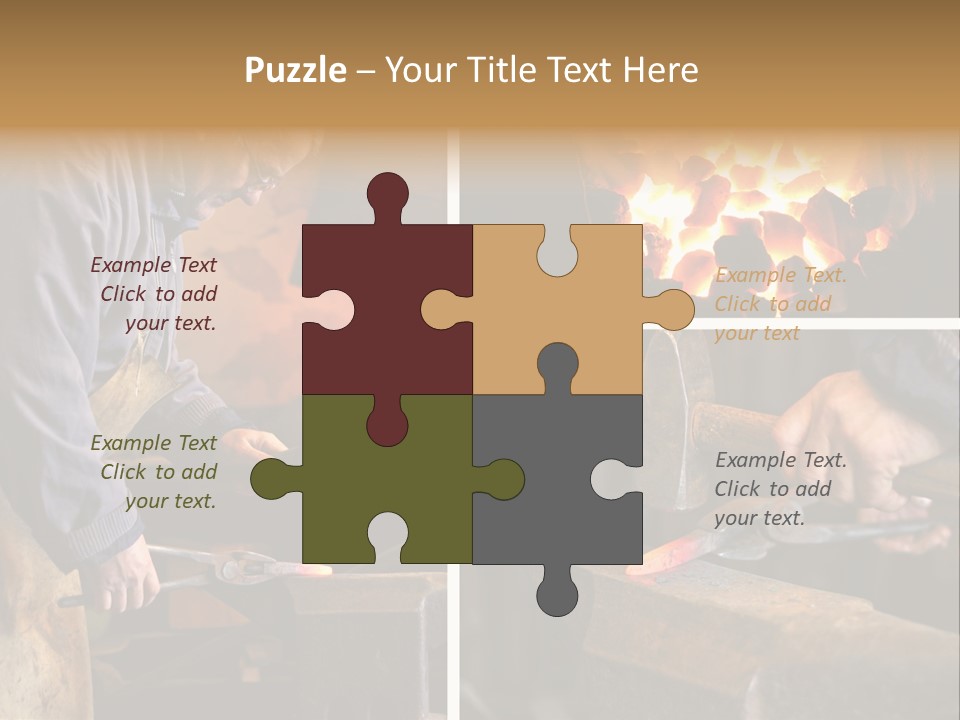 Flame Workwear People PowerPoint Template