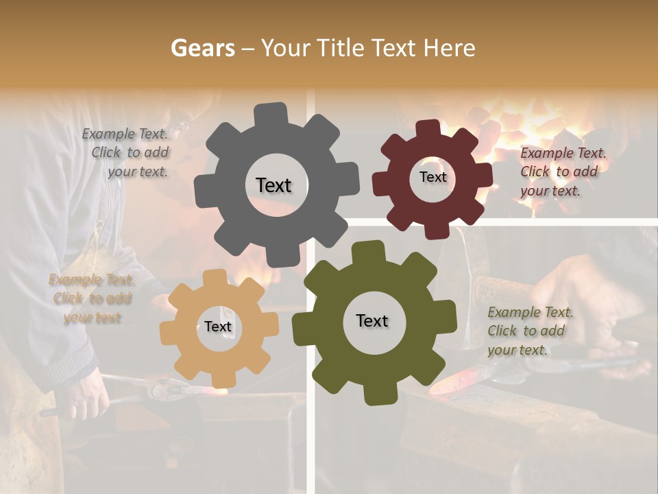 Flame Workwear People PowerPoint Template