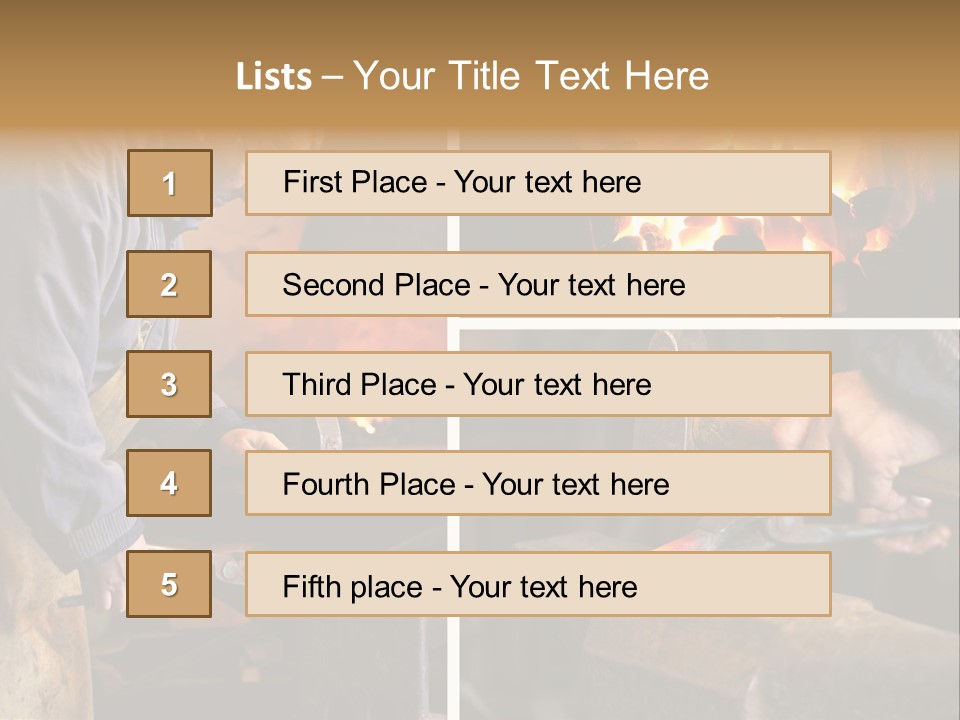 Flame Workwear People PowerPoint Template