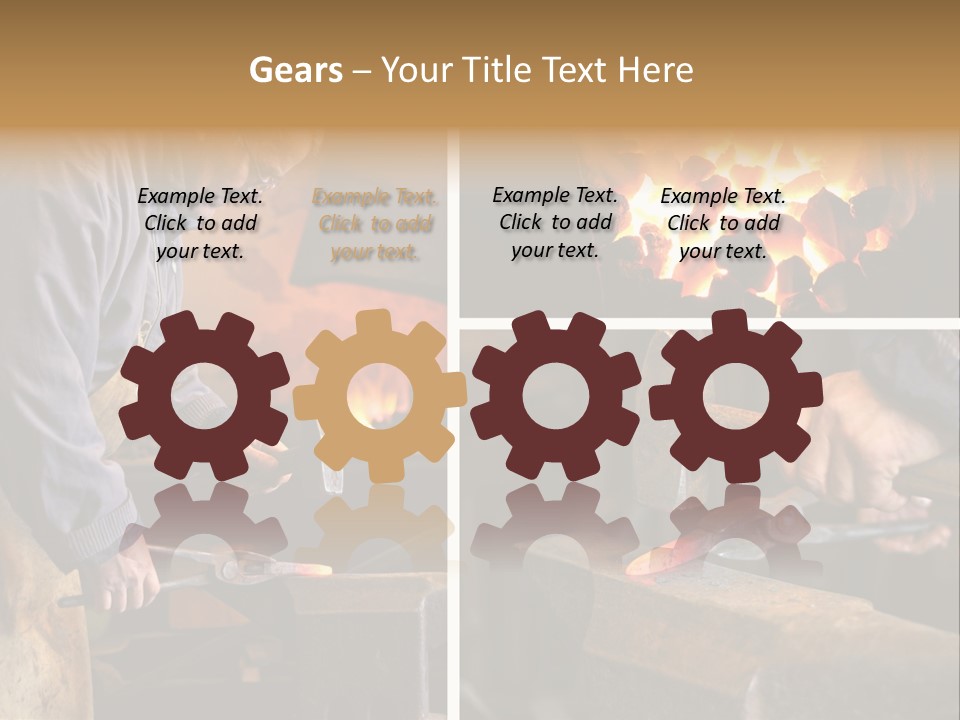 Flame Workwear People PowerPoint Template