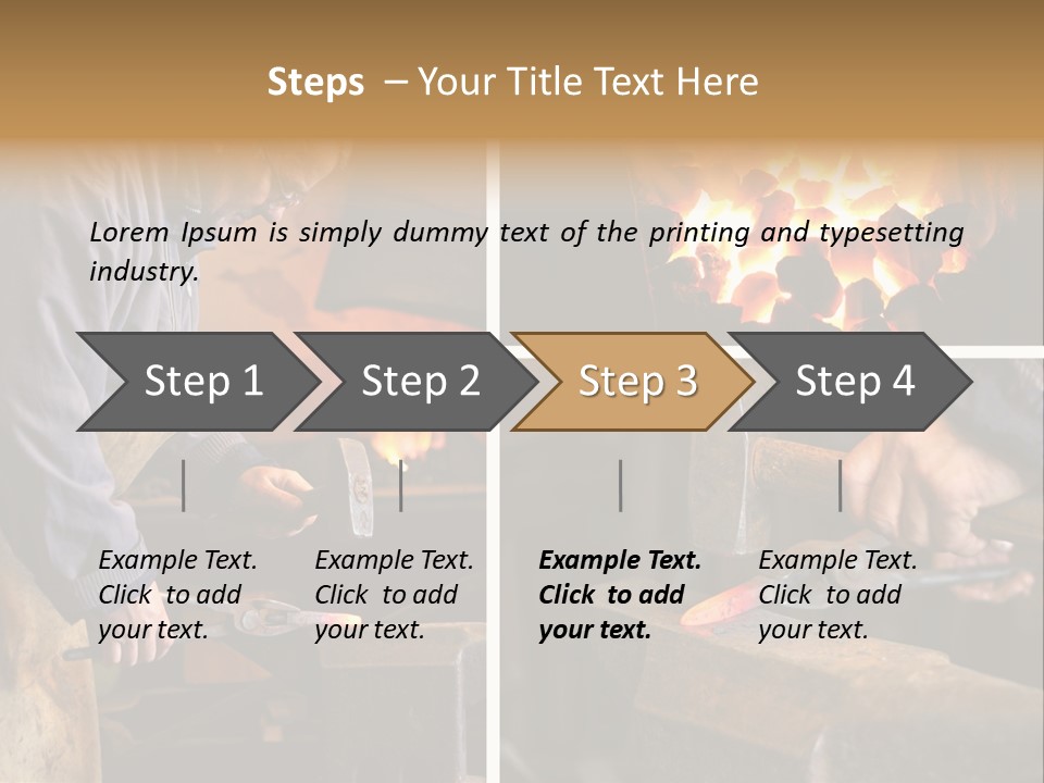 Flame Workwear People PowerPoint Template