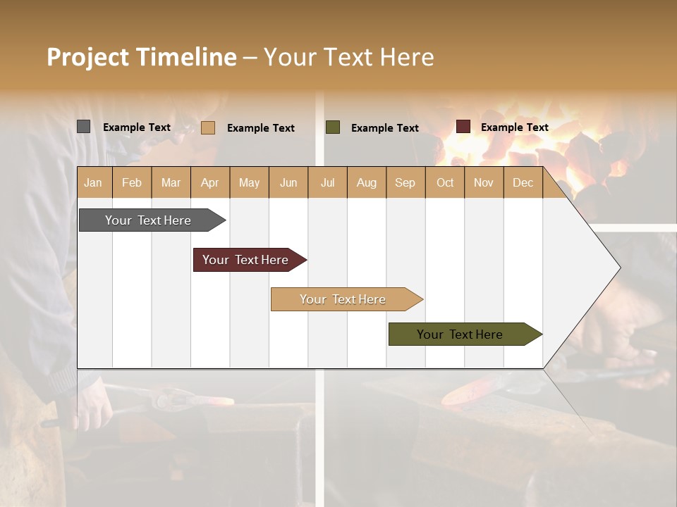Flame Workwear People PowerPoint Template